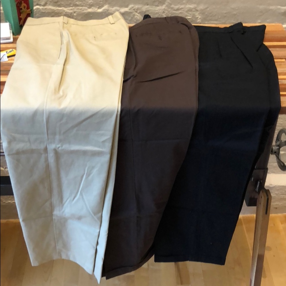 Set of three Nordstrom no wrinkle dress pants